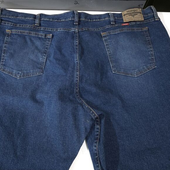 Bootcut High Rise Jeans 48x30 Mens Dark Wash Relaxed Fit Stretch Comfort Western - Picture 9 of 13